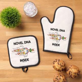 Novel DNA Inside Genetics Humour Oven Mitt & Pot Holder Set