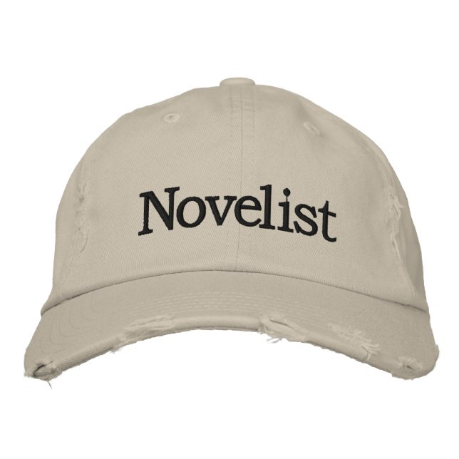 Novelist Embroidered Hat for Novel Writers (Front)