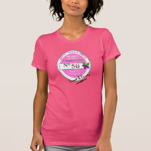 Novelty 50th Milestone Birthday Funny Wine Label T-Shirt
