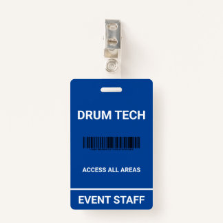 Novelty Back Stage Pass ID Badge