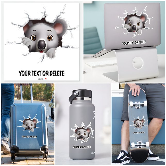 Novelty Breakthrough Hole Peeking Cute Koala Bear (Creator Uploaded)