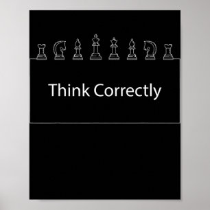 Novelty Chess Art For Chess Lover Men Women Boy Poster