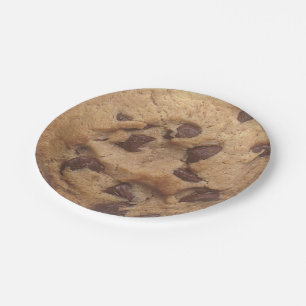 Novelty Chocolate Chip Cookie Paper Plate