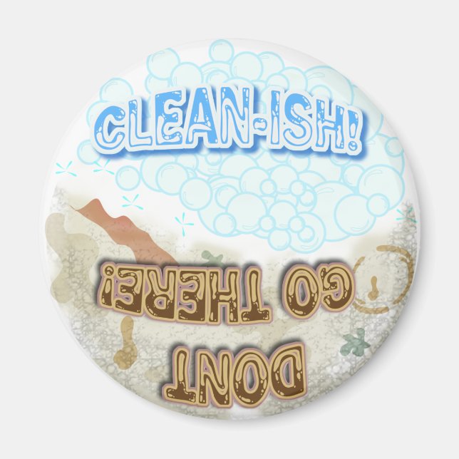 Novelty Clean or Dirty Dishwasher Magnet (Front)