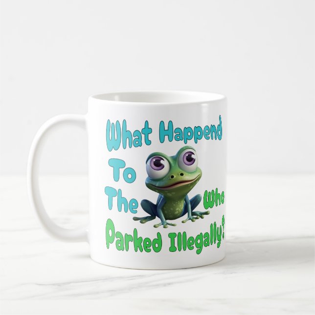 Novelty,Dad joke, Funny Frog And Toad Coffee Mug (Left)