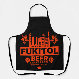 Novelty Funny Beer Label Apron