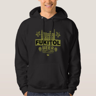 Novelty Funny Beer Label Hoodie