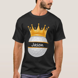Novelty Golf Personalised Name Jason Sports Dad T-Shirt