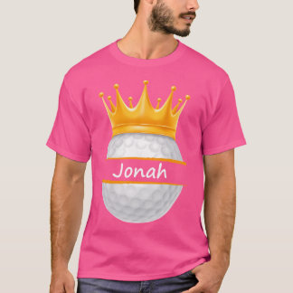 Novelty Golf Personalised Name Jonah Sports Dad T-Shirt