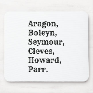 Novelty Henry VIII Six Wives Mouse Mat