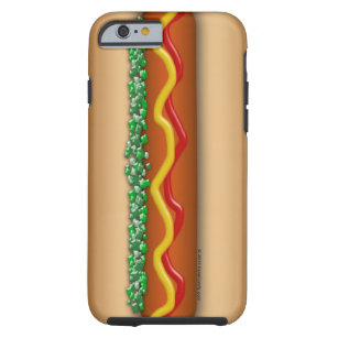 Novelty Hot Dog Graphic Funny Tough iPhone 6 Case
