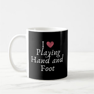 Novelty Love Playing Hand And Foot Card Game Coffee Mug
