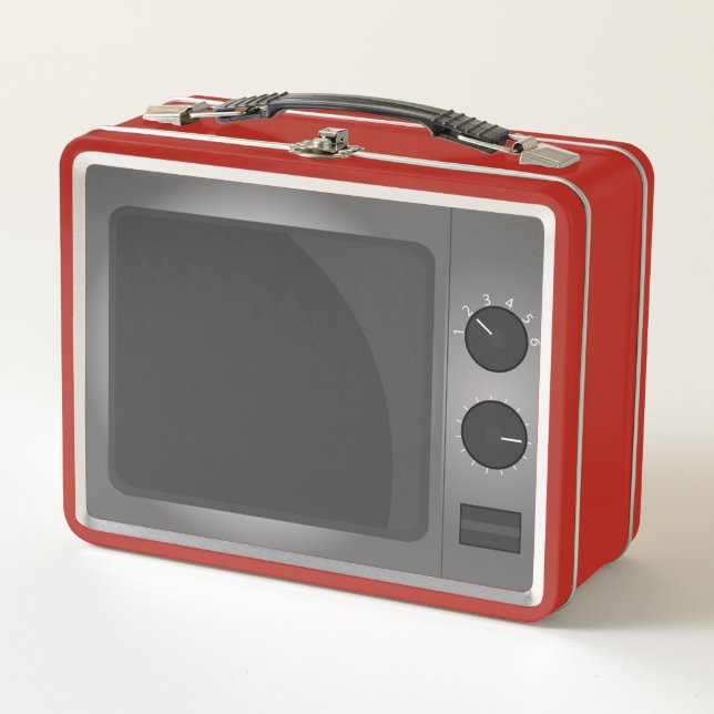 Novelty Microwave Effect Metal Lunch Box (Front)