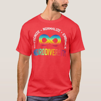 Novelty Neurodiversity Rainbow Infinity Women Men T-Shirt