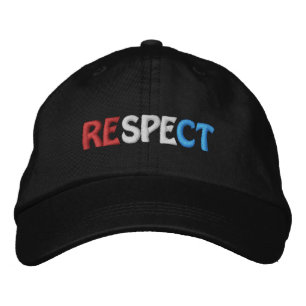 Novelty Patriotic Fashion Golf Style RESPECT Embroidered Hat