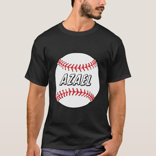 Novelty Personalised Name Azael Sports Celebration T-Shirt (Front)