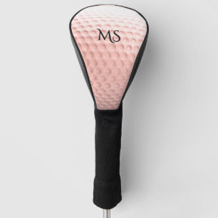 Novelty Pink Golf Ball Personal Monogram Golf Head Cover