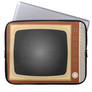 Novelty Retro Television Effect Laptop Sleeve