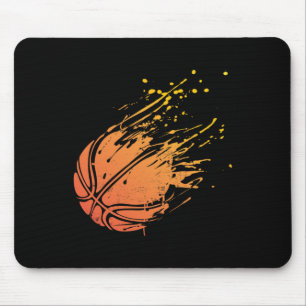 Novelty Silhouette Basketball Gift Graphic For Bal Mouse Mat