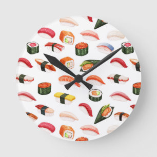 novelty sushi clock