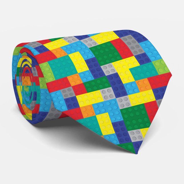 Novelty Toy Building Blocks Plastic Bricks Tie (Rolled)