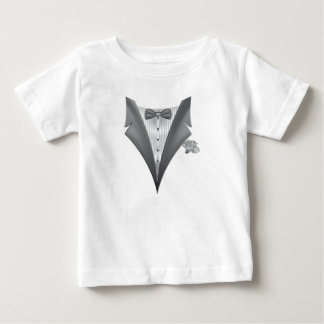 Novelty Tuxedo Tux Print Baby T-Shirt