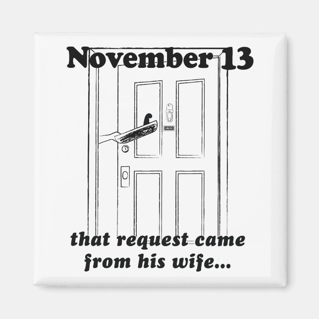 November 13 magnet (Front)