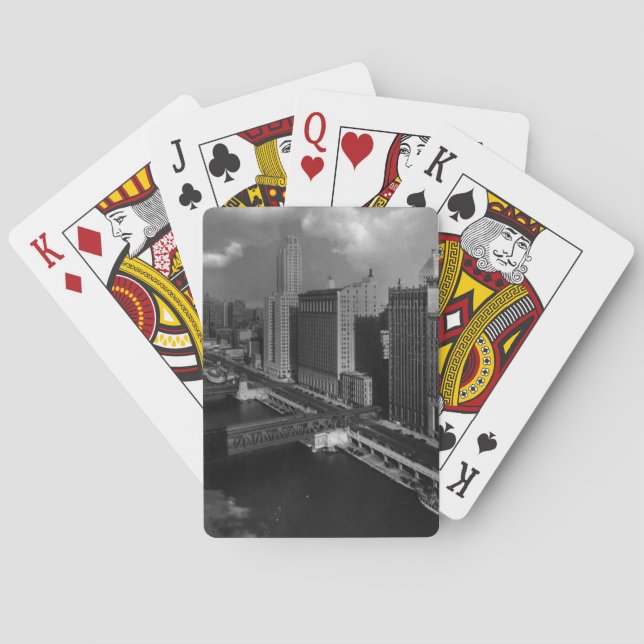 November 1939:  The city of Chicago Playing Cards (Back)