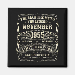 November 1955 70th Birthday For Men 70 Year Old Bd Magnet