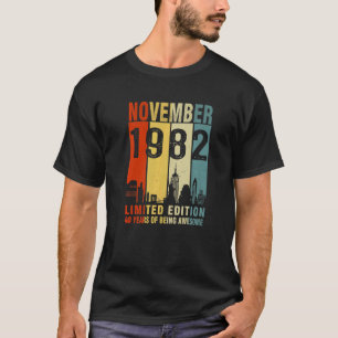 November 1982  40 Years Of Being Awesome T-Shirt