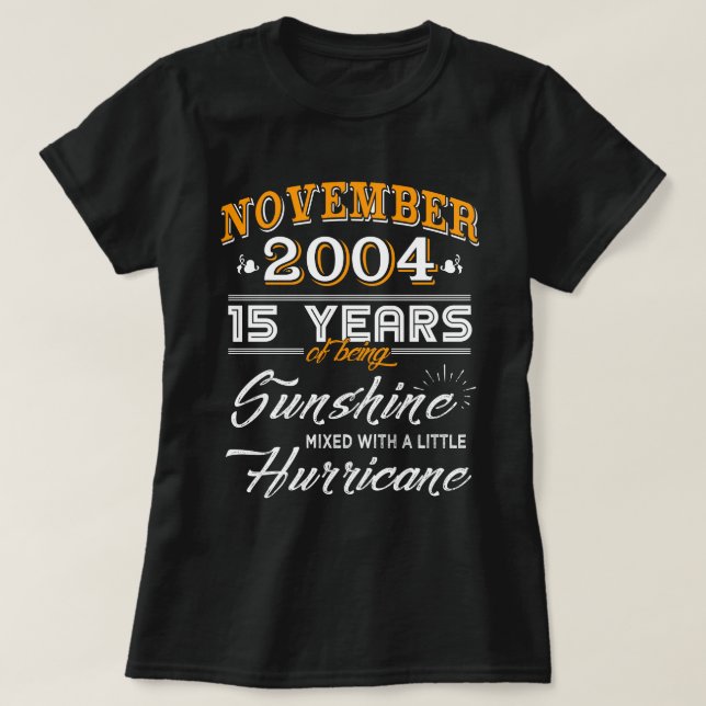 November 2004 Shirt 15th Anniversary Gifts (Design Front)