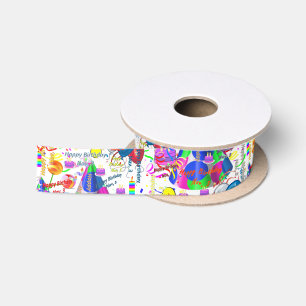 November, 3 Birthday Ribbon Satin Ribbon