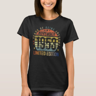 November 69 Year Old Vintage 1953 69th Birthday T-Shirt