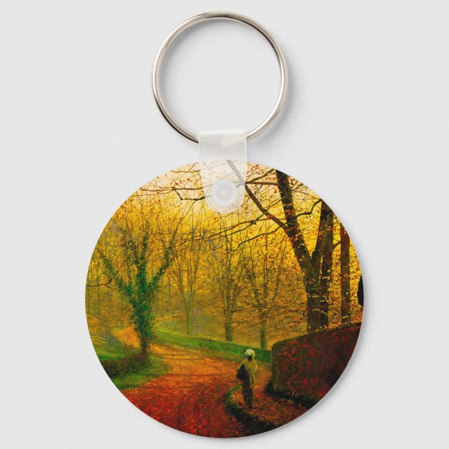 November Afternoon Stapleton Park Grimshaw Key Ring (Front)
