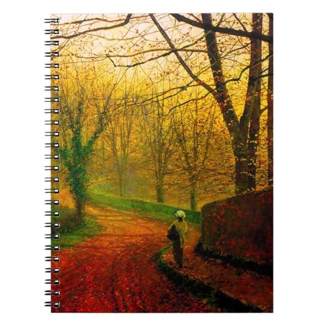 November Afternoon Stapleton Park Grimshaw Notebook (Front)