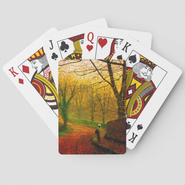 November Afternoon Stapleton Park Grimshaw Playing Cards (Back)