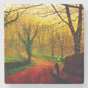 November Afternoon Stapleton Park Grimshaw Stone Coaster