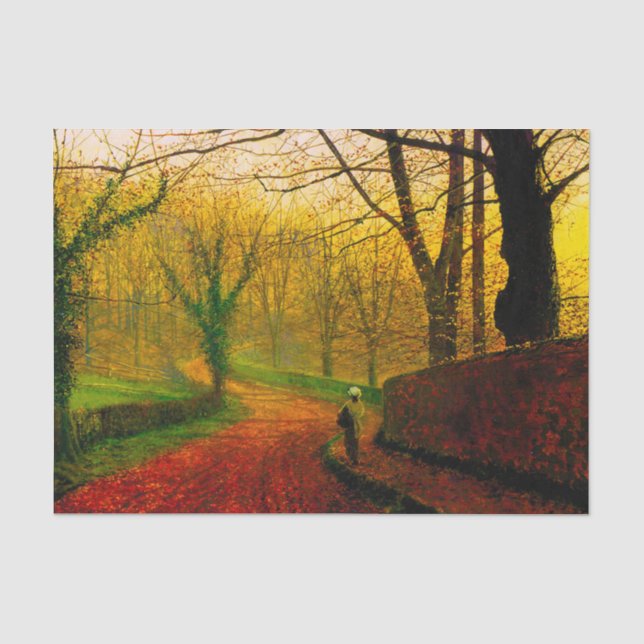 November Afternoon Stapleton Park Grimshaw Tissue Paper (Front)