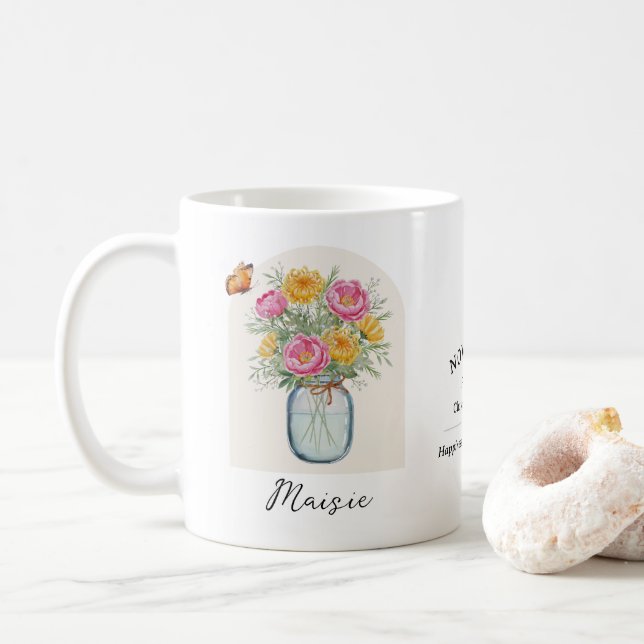 November Birth Month Flower Mug (With Donut)