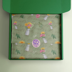 November Birth Month Flowers Peony Chrysanthemum Tissue Paper