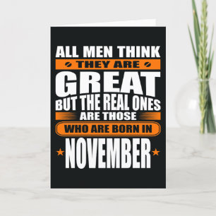 November Birthday (Add Your Text) Card