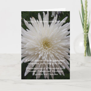 November Birthday Card