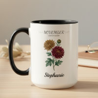 November Birthday Gift Birth Flower Botanical
