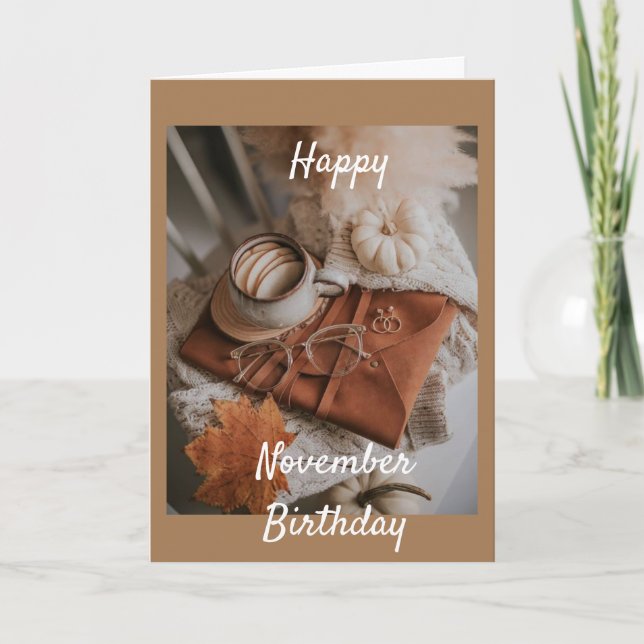 NOVEMBER *BIRTHDAY WISHES* DAUGTHER CARD (Front)