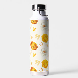 November Birthstone & Flower   Watercolor Water Bottle