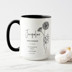 November Bridesmaid   Chrysanthemum Birth Flower Mug