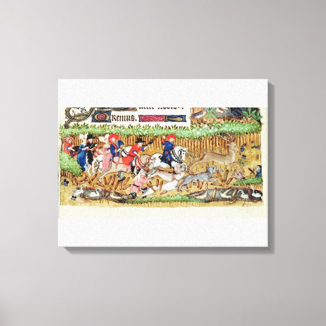 November; deer hunting canvas print (Front)