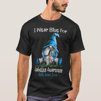 November Diabetes Awareness Month Funny Gnomes Wea T-Shirt