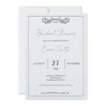 "November Elegance" Customisable Bridal Shower