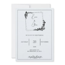 "November Elegance" Customisable Wedding Invitati
